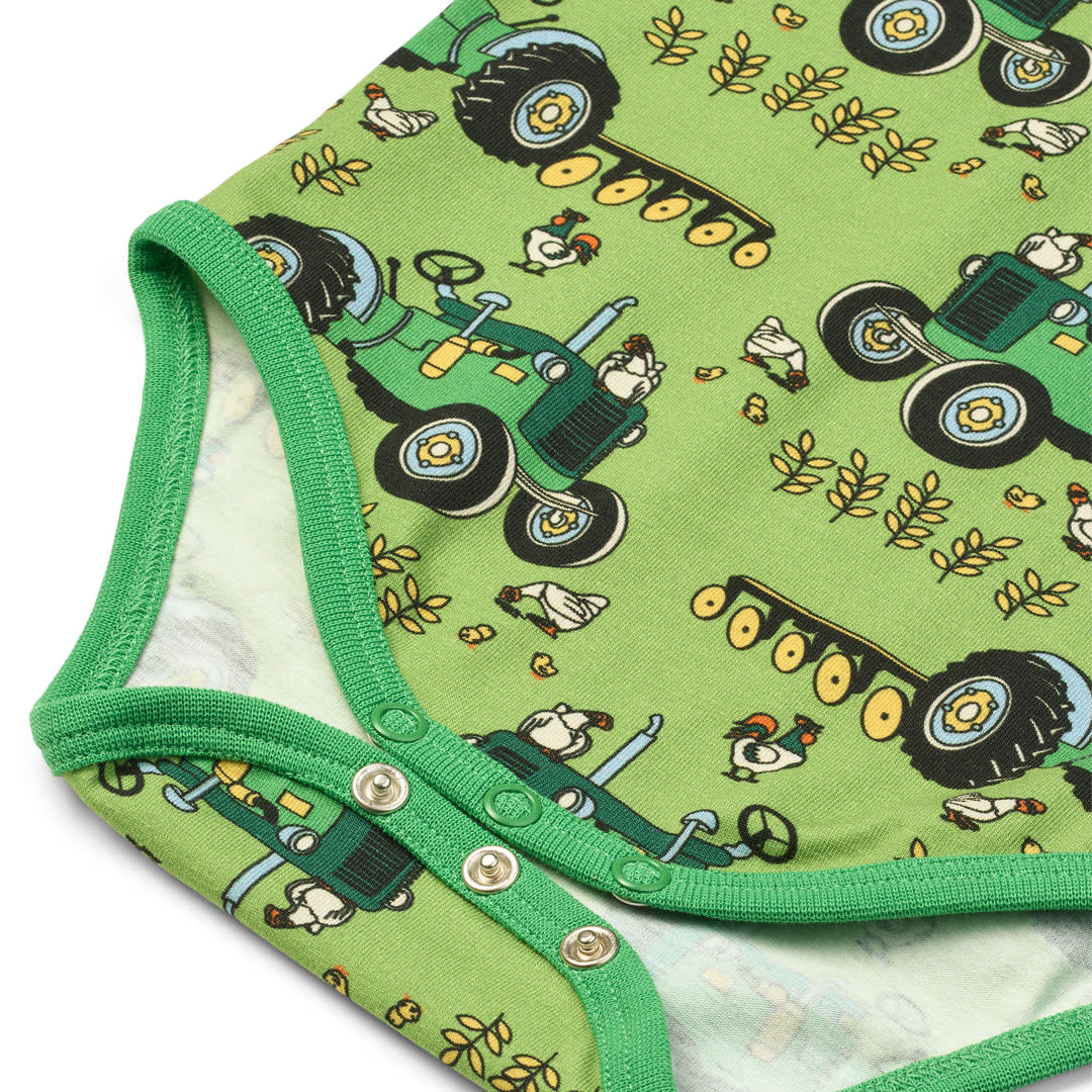 Elstar Langärmliger Baby Body mit Traktor