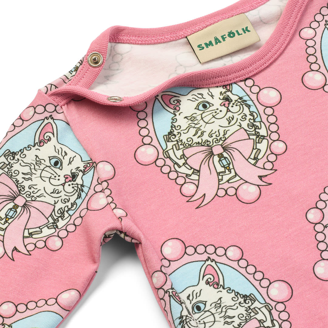 Elstar Langärmliger Baby Body mit Katzen