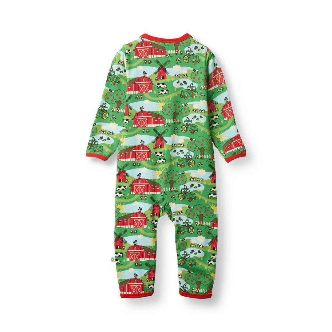 Elstar Langärmliger Strampler mit Bauernhof