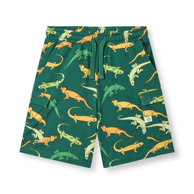 Vogt Shorts mit Eidechsen