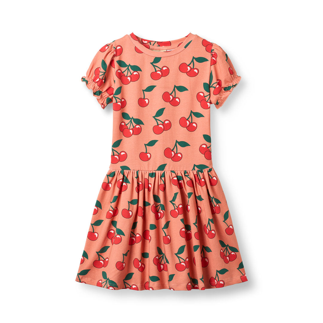 Rubinette Kurzärmliger Kleid mit Kirschen