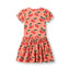 Rubinette Kurzärmliger Kleid mit Kirschen