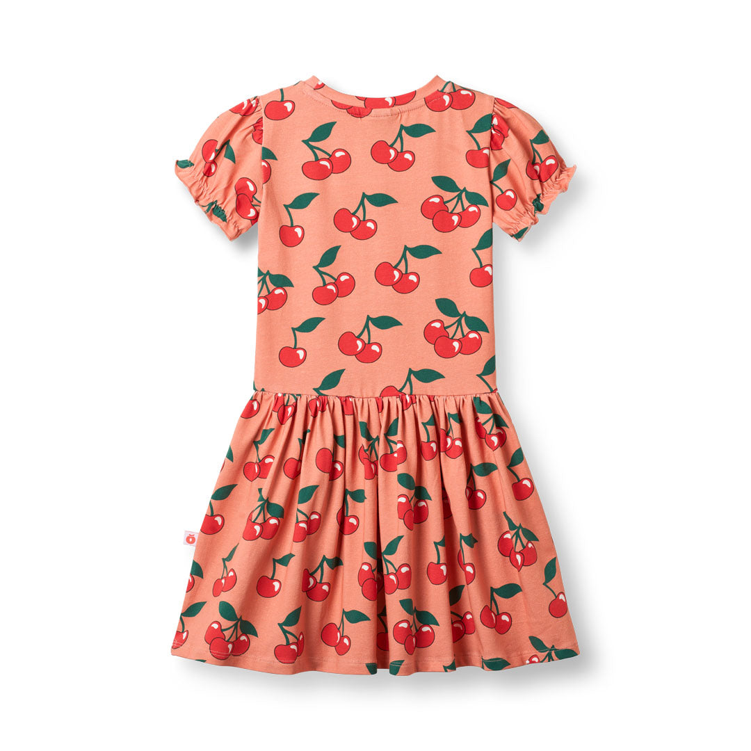 Rubinette Kurzärmliger Kleid mit Kirschen