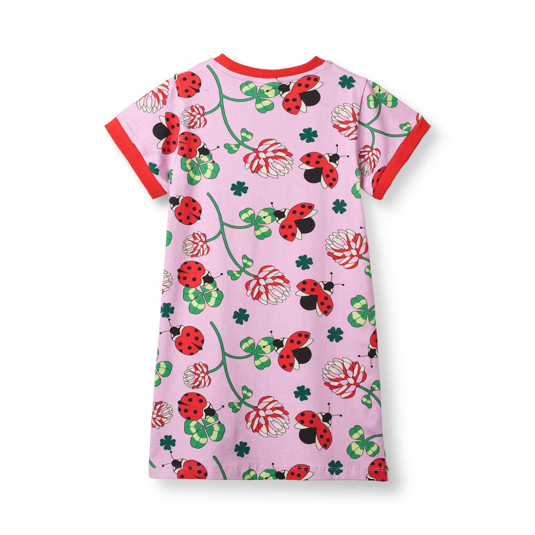 Elstar Kurzärmliger T-shirt Kleid mit Marienkäfern