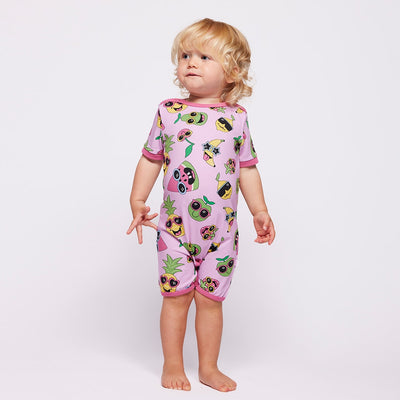 Elstar Kurzärmliger Strampler mit Früchten