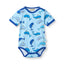 Elstar Kurzärmeliger Baby Body mit Walen