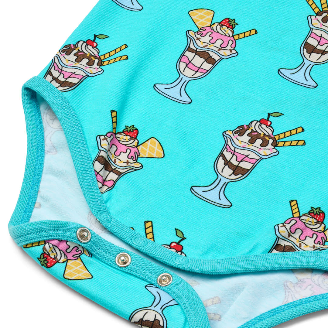 Ulm Kurzärmeliger Baby Body mit Eisbechern