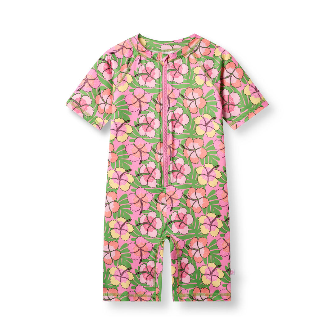 UV50 Badeanzug mit Blumen