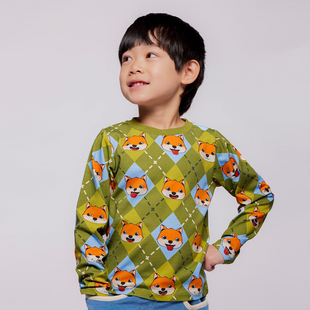 Gala Langarmshirt mit Füchsen