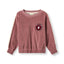 Yapeen Velours-Sweatshirt mit Apfel