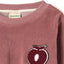 Yapeen Velours-Sweatshirt mit Apfel