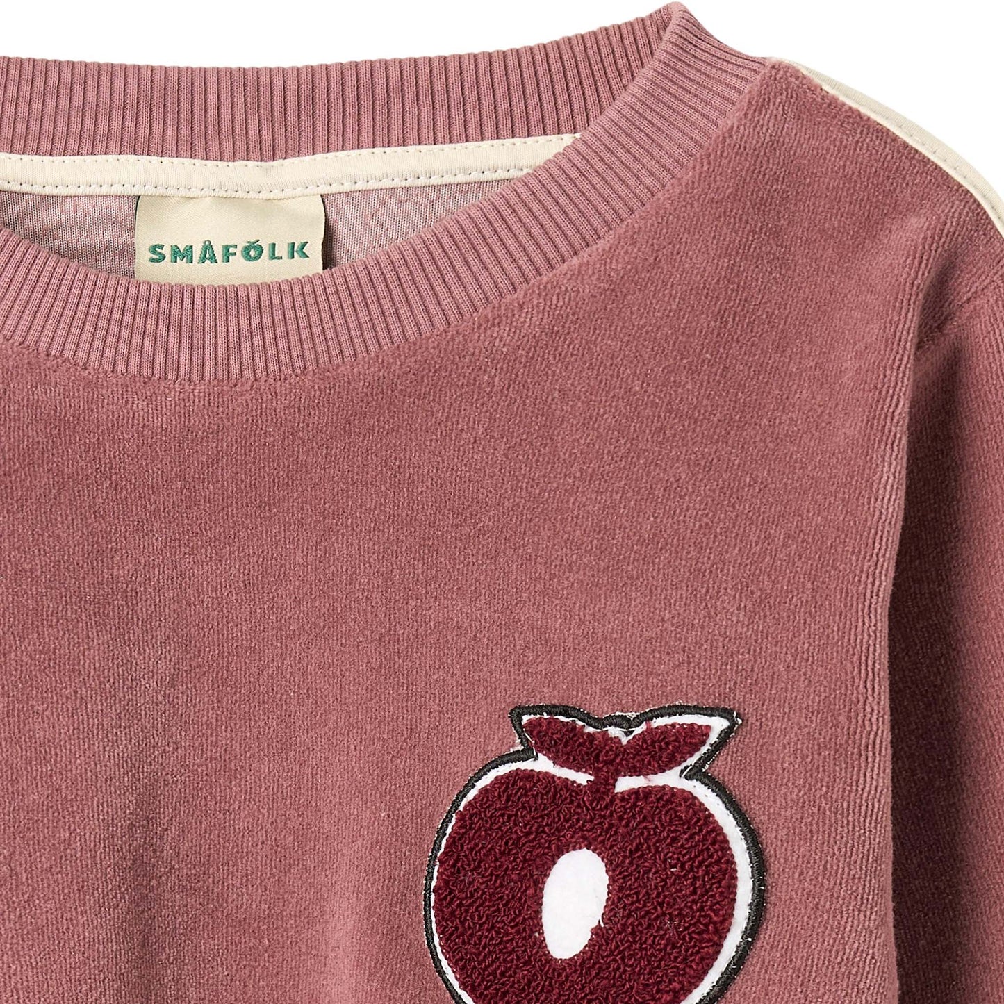Yapeen Velours-Sweatshirt mit Apfel