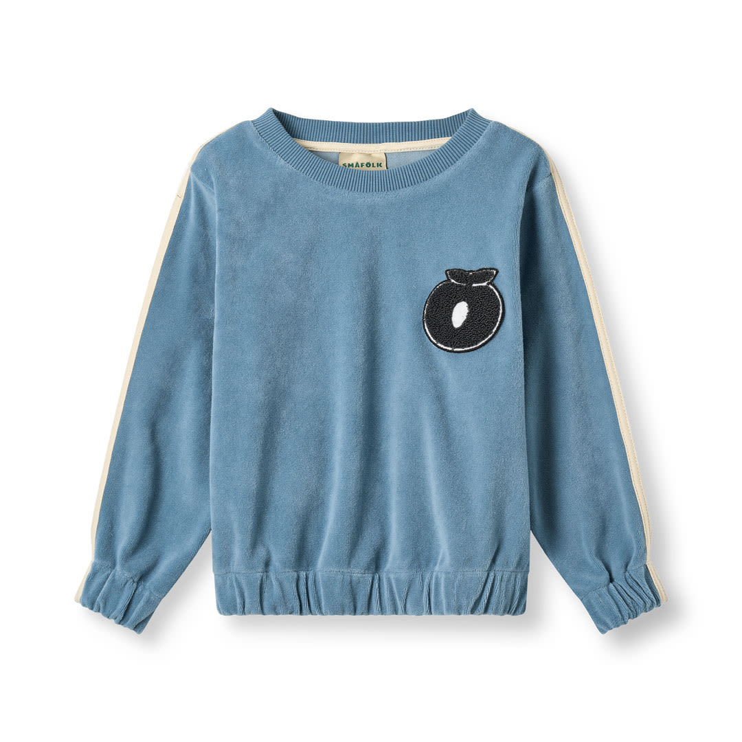 Yapeen Velours-Sweatshirt mit Apfel