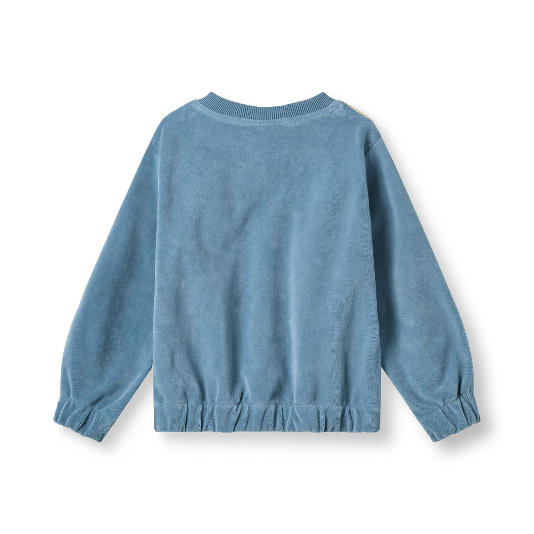 Yapeen Velours-Sweatshirt mit Apfel