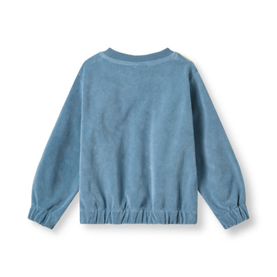 Yapeen Velours-Sweatshirt mit Apfel