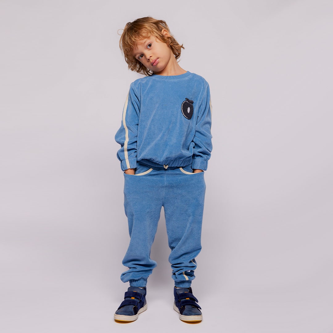 Yapeen Velours-Sweatshirt mit Apfel