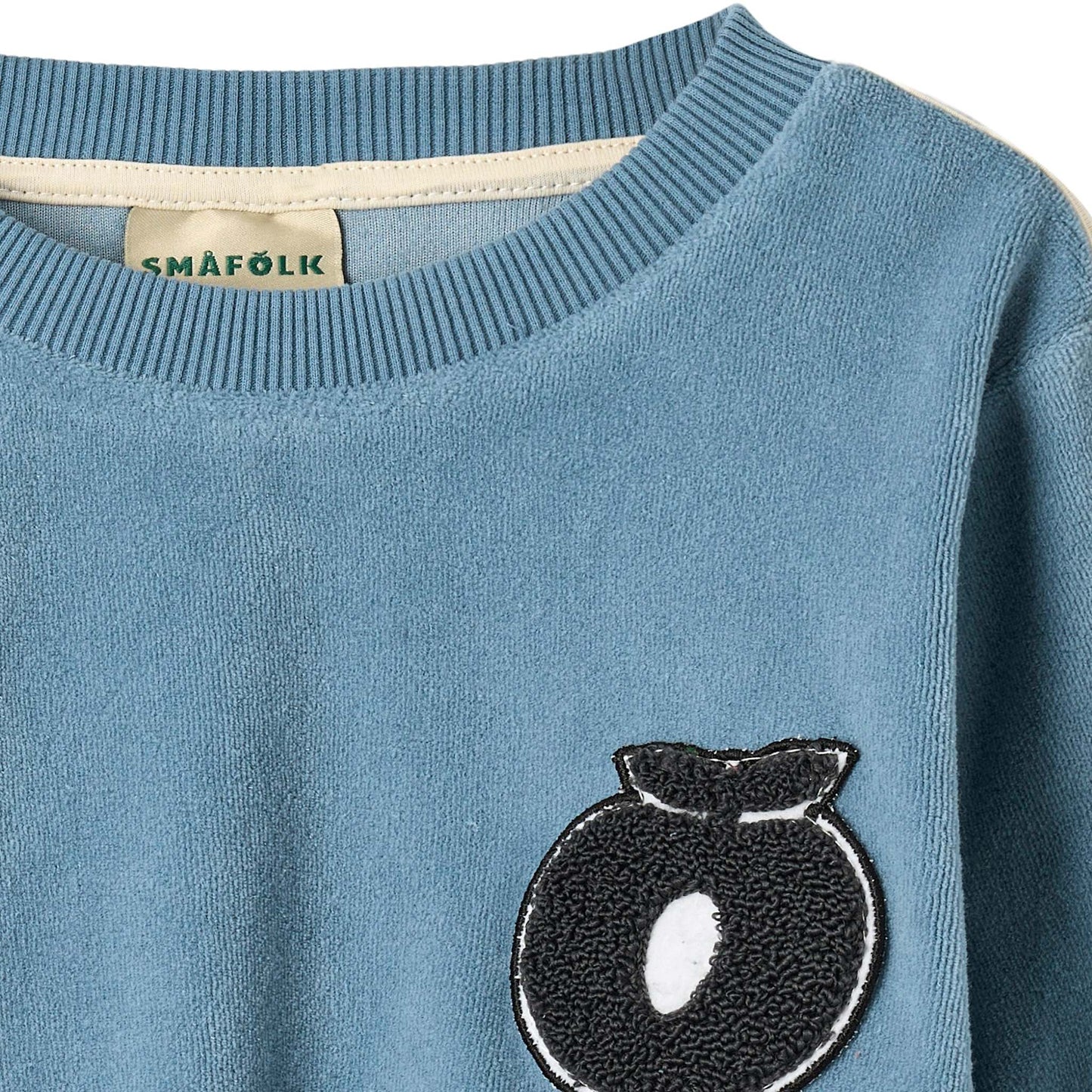 Yapeen Velours-Sweatshirt mit Apfel