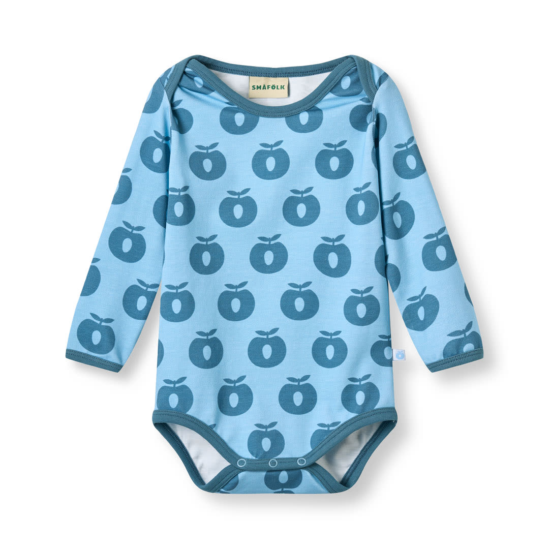 Ulm Langärmliger Baby Body mit Äpfeln