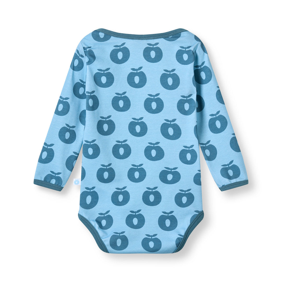 Ulm Langärmliger Baby Body mit Äpfeln