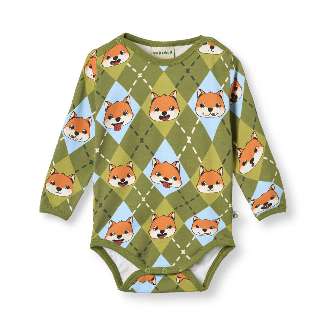 Elstar Langärmliger Baby Body mit Füchsen