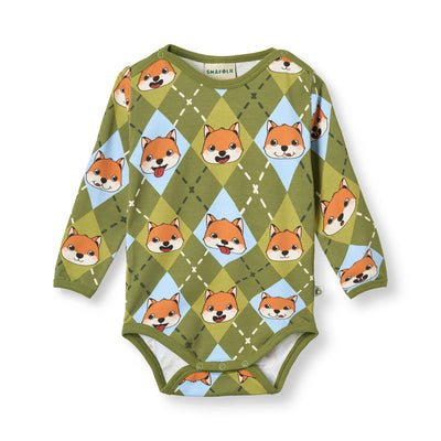 Elstar Langärmliger Baby Body mit Füchsen