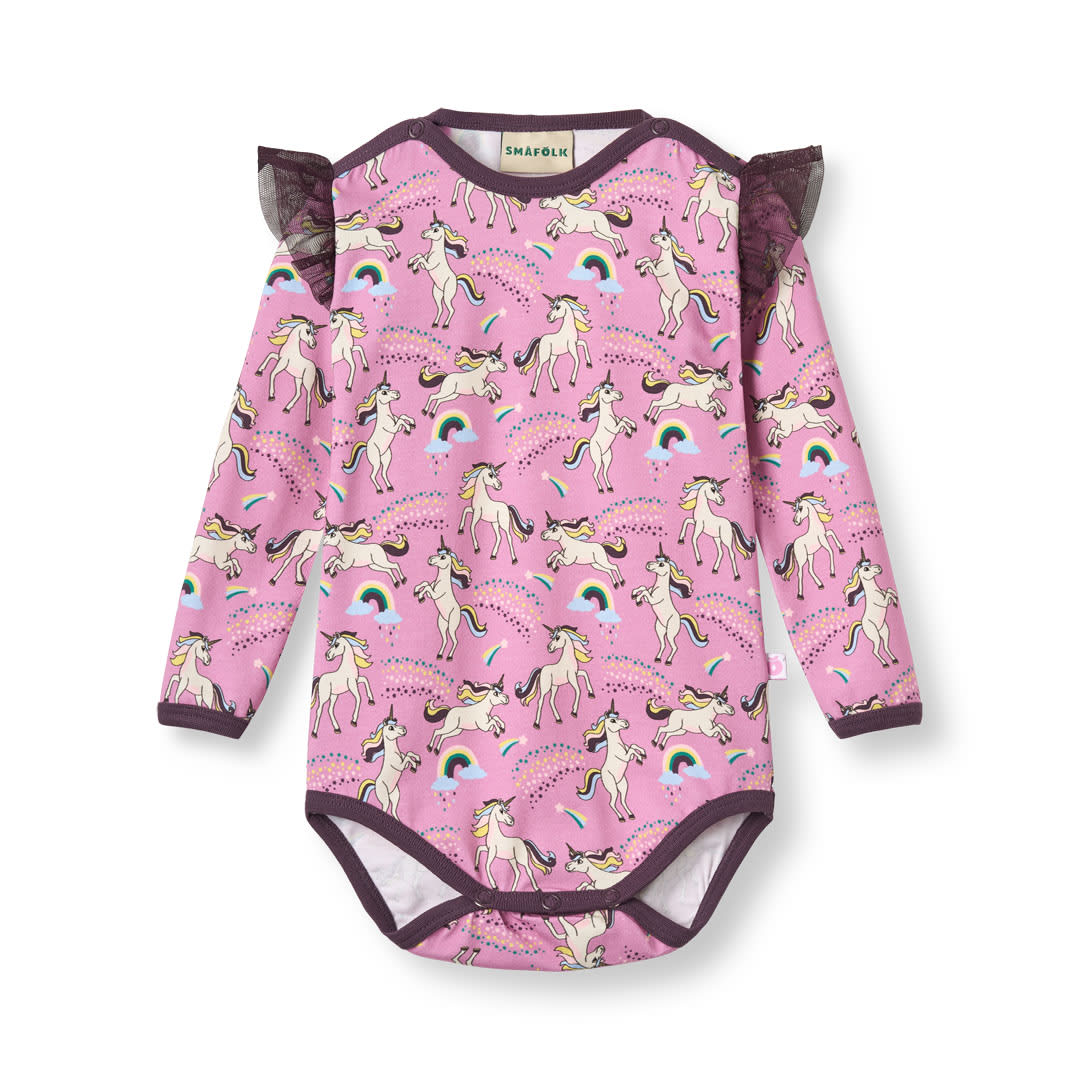 Regent Langärmliger Baby Body mit Einhörnern
