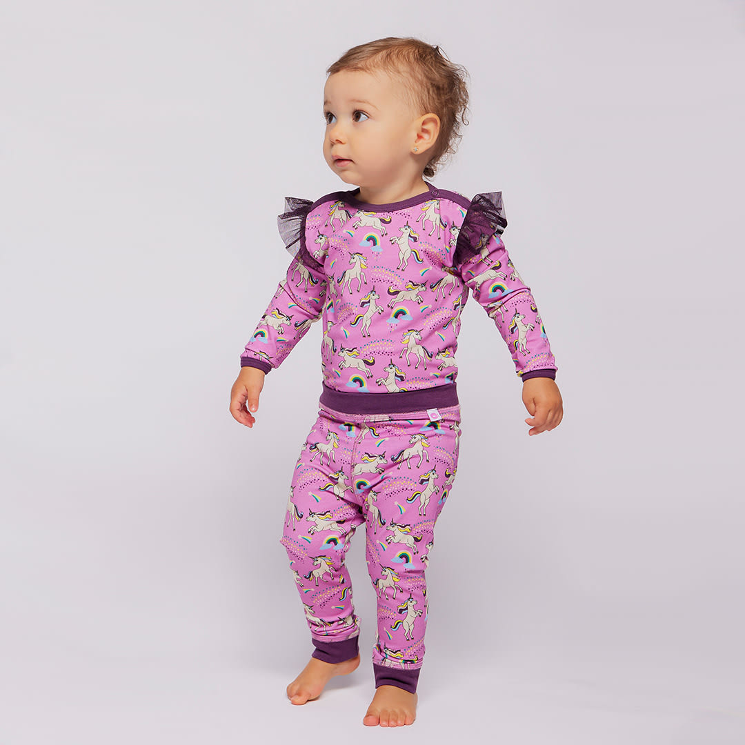 Elstar Leggings für Babys mit Einhörnern
