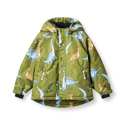 Winterjacke mit Dinosauriern