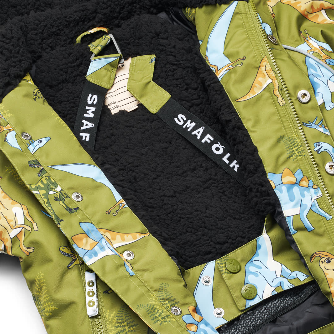 Winterjacke mit Dinosauriern