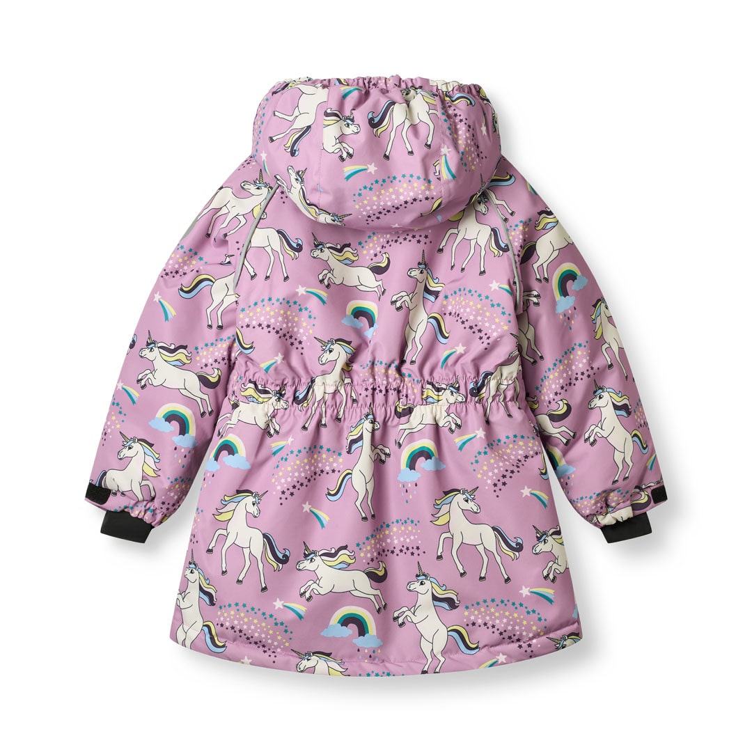 Winterjacke mit Einhörnern
