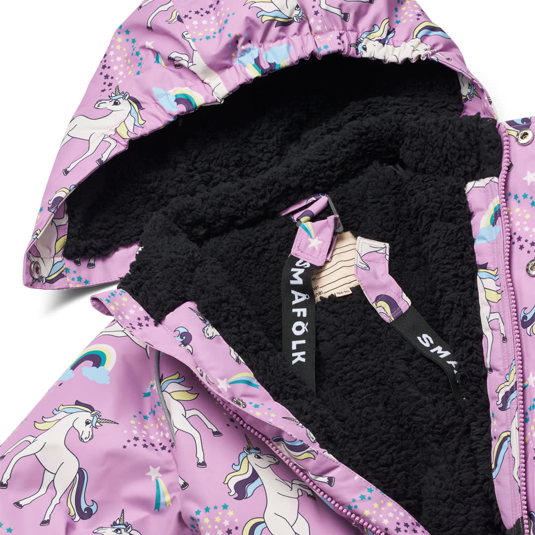 Winterjacke mit Einhörnern