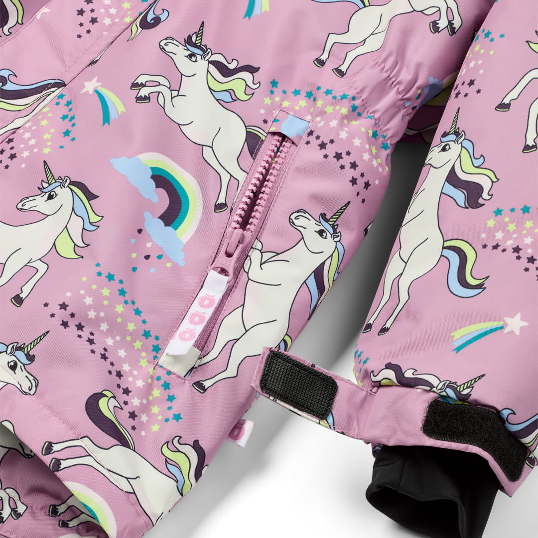Winterjacke mit Einhörnern