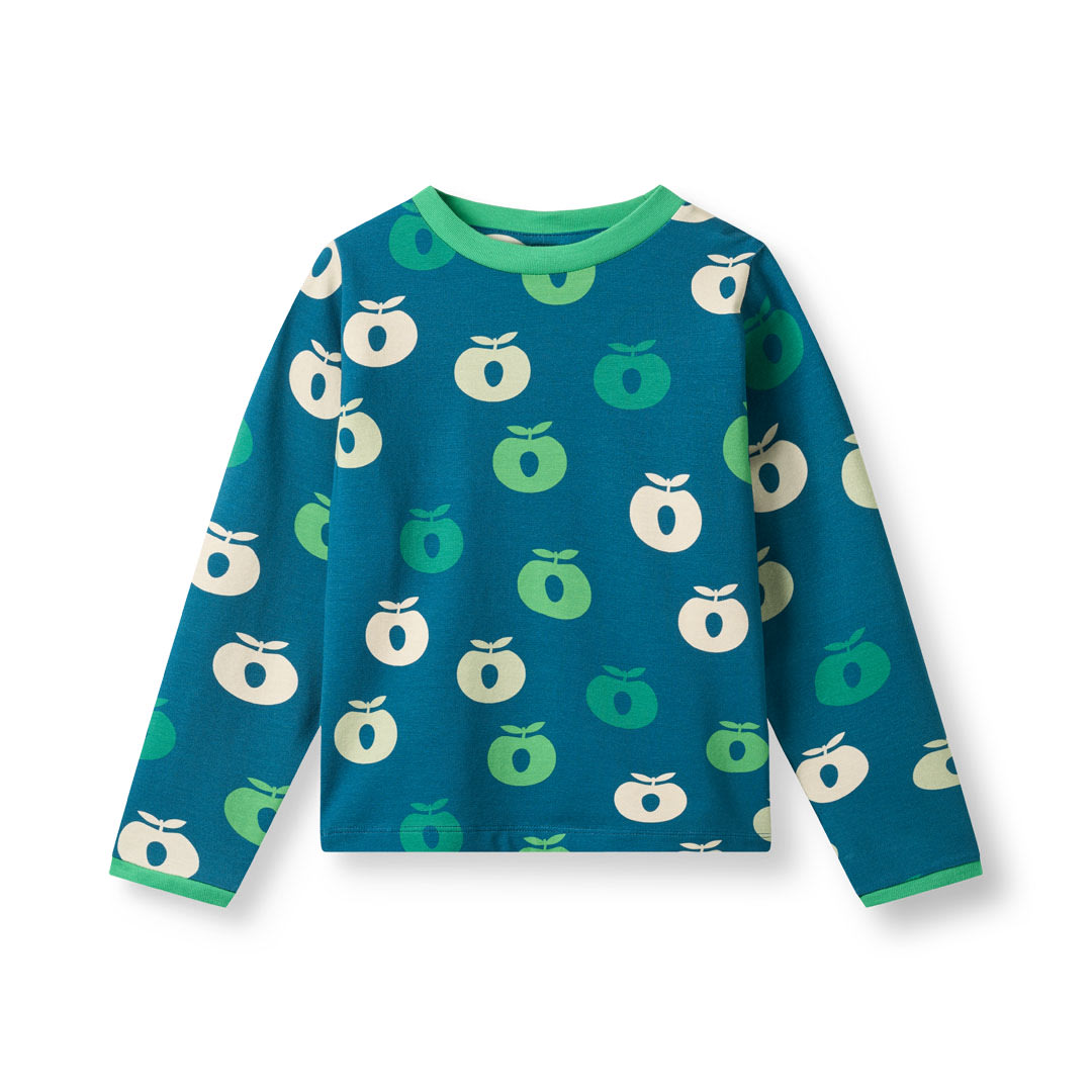 Elstar Langärmliger Bluse mit Äpfeln