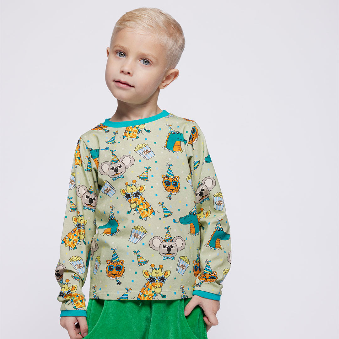 Elstar Langarmshirt mit festliche Tiere