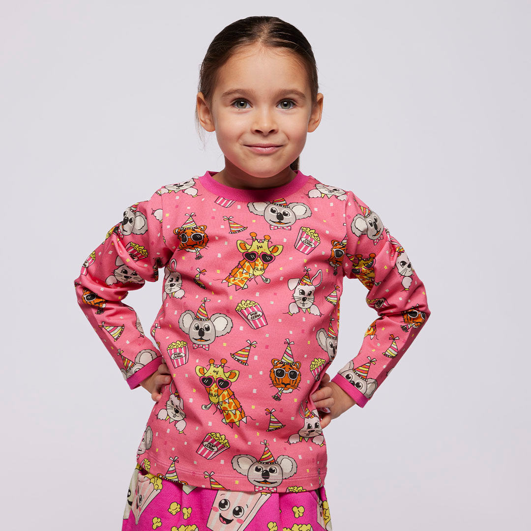 Elstar Langarmshirt mit festliche Tiere