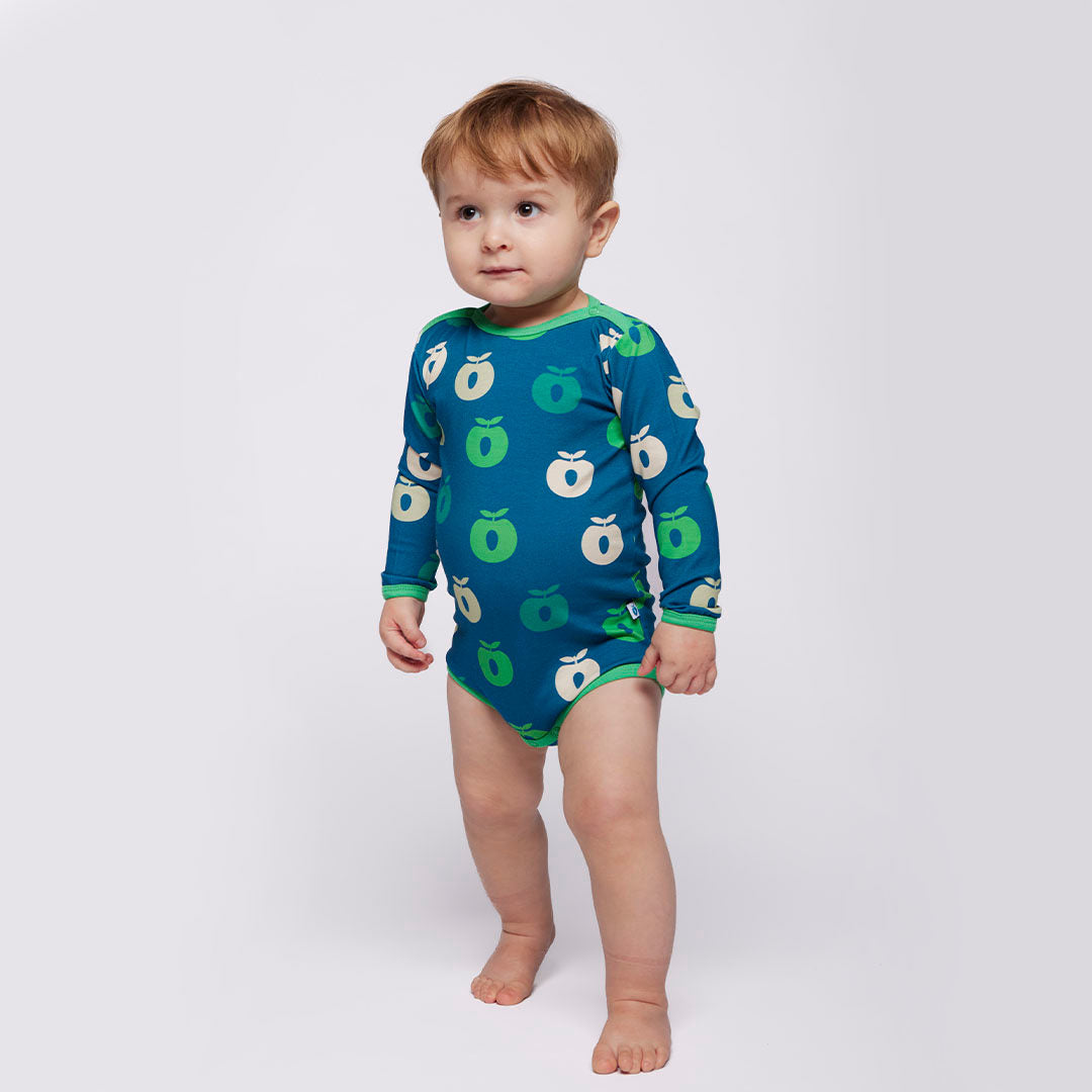 Elstar Langärmliger Baby Body mit Äpfeln