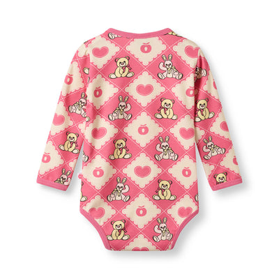 Elstar Langärmliger Baby Body mit Teddybären