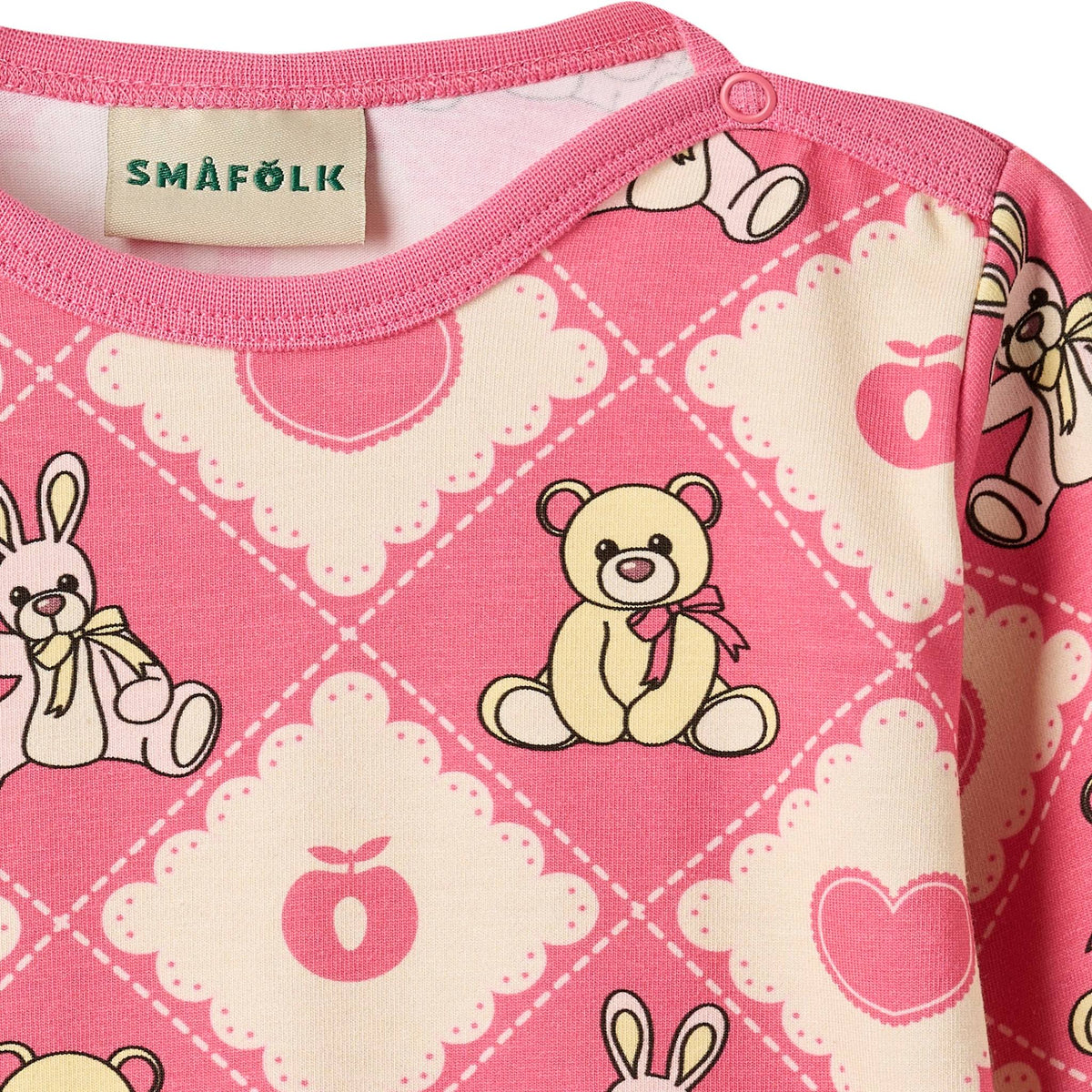 Elstar Langärmliger Baby Body mit Teddybären