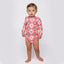 Elstar Langärmliger Baby Body mit Teddybären