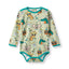 Elstar Langärmliger Baby Body mit Festliche Tiere