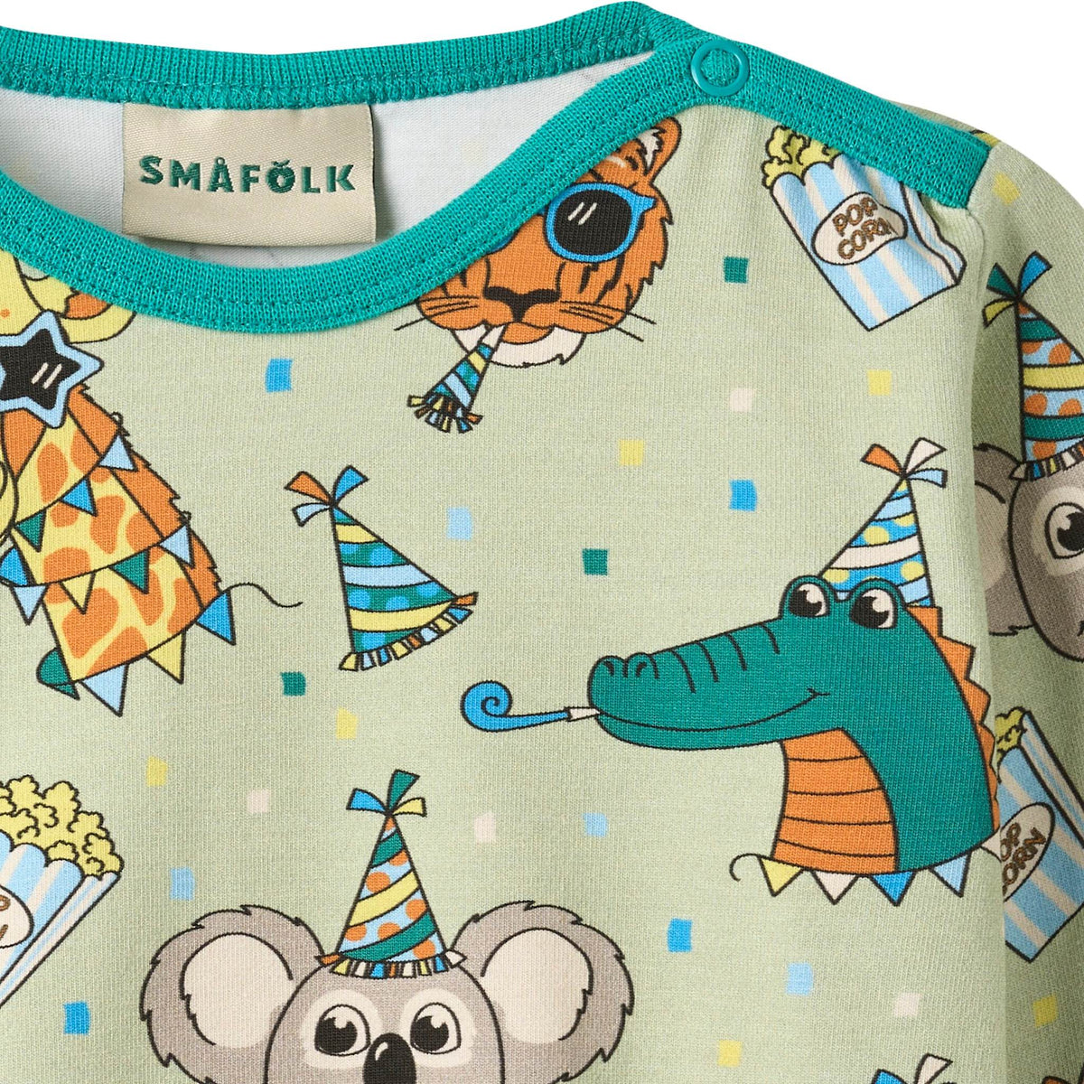 Elstar Langärmliger Baby Body mit Festliche Tiere