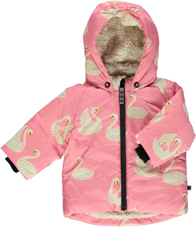 Baby Winter Jacke mit Schwäne