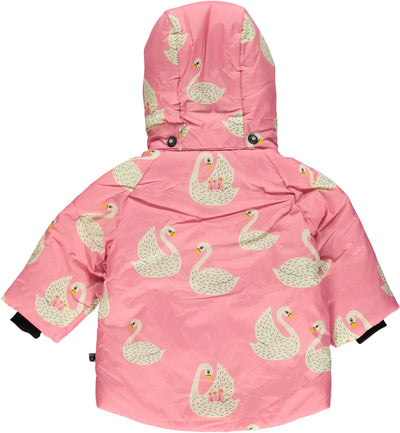 Baby Winter Jacke mit Schwäne