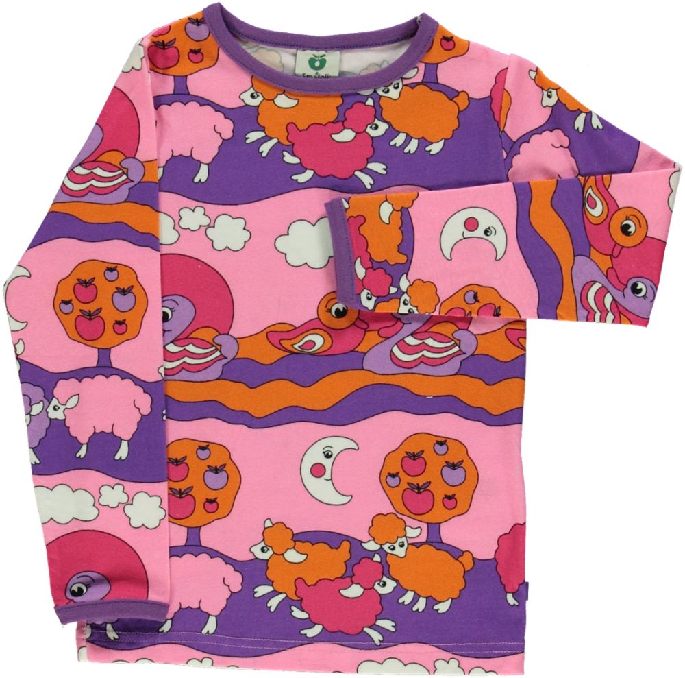 Langarmshirt mit Schafen und Enten