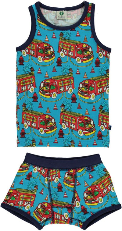 Underwear Boy. Firetruck