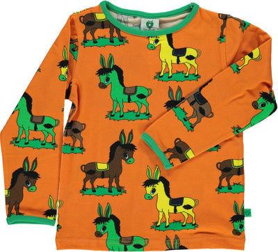 Langarmshirt mit Eseln