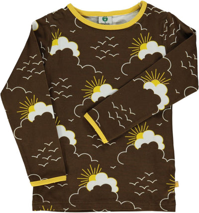 Langarmshirt mit Sonne und Wolken