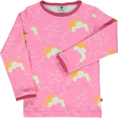 Langarmshirt mit Sonne und Wolken