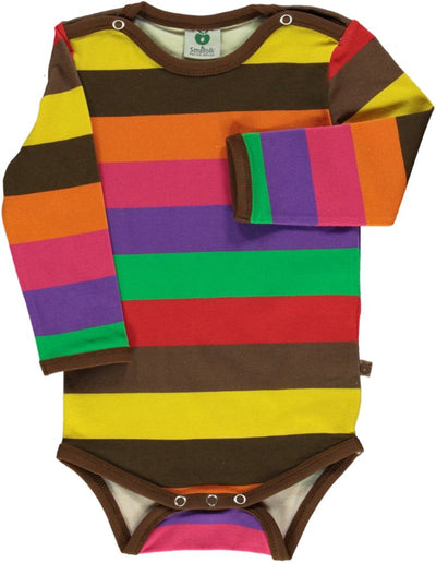 Langärmliger Baby Body mit Streifen