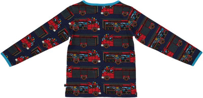Langarmshirt mit Feuerwehrfahrzeuge